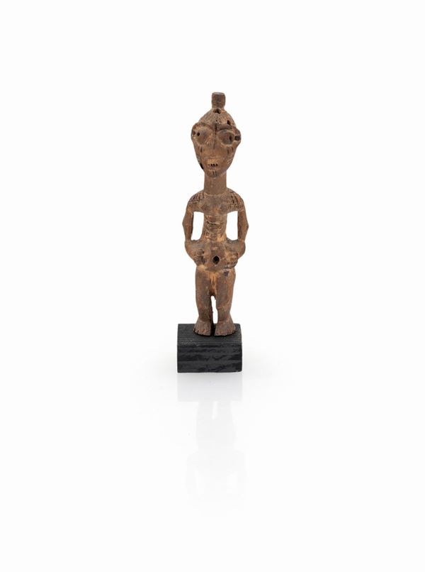 Feticcio (nkisi) Bayaka in legno, repubblica democratica del Congo