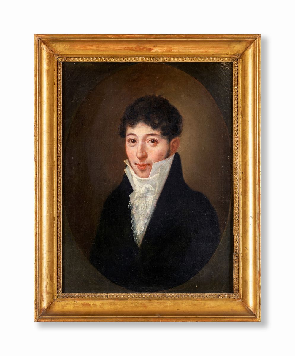 Pittore del XIX Secolo - Ritratto di Gentiluomo