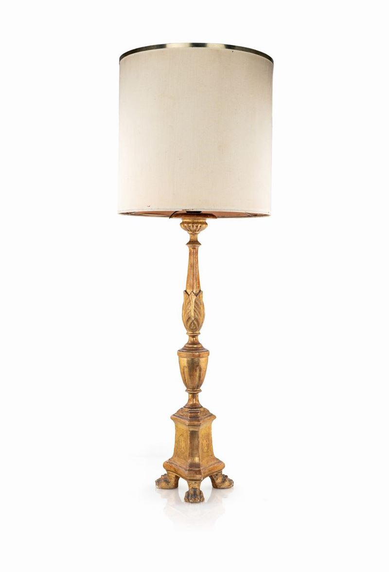 Torciera in Legno Dorato