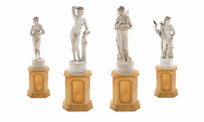 Quattro Sculture Neoclassiche in Gesso