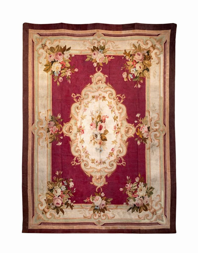 Tappeto Aubusson, Francia, Fine del XVIII Secolo