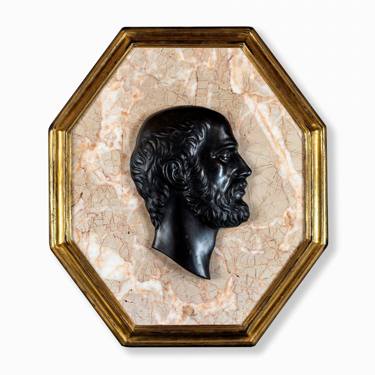 Quattro Grandi Medaglioni in Marmo e Bronzo , XIX Secolo
