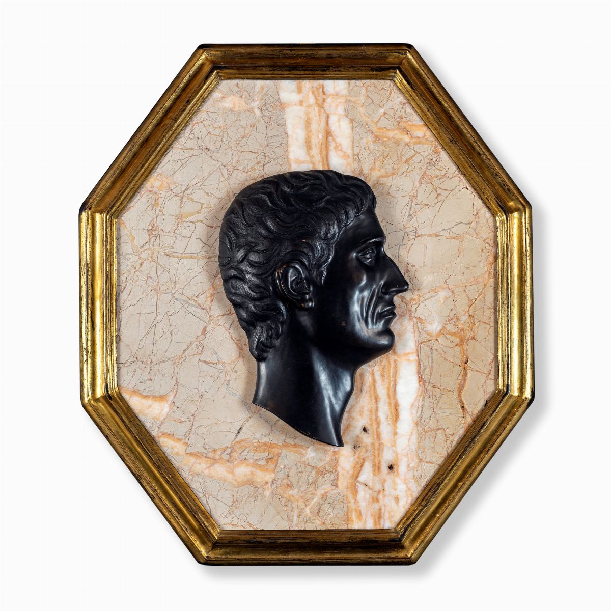 Quattro Grandi Medaglioni in Marmo e Bronzo , XIX Secolo