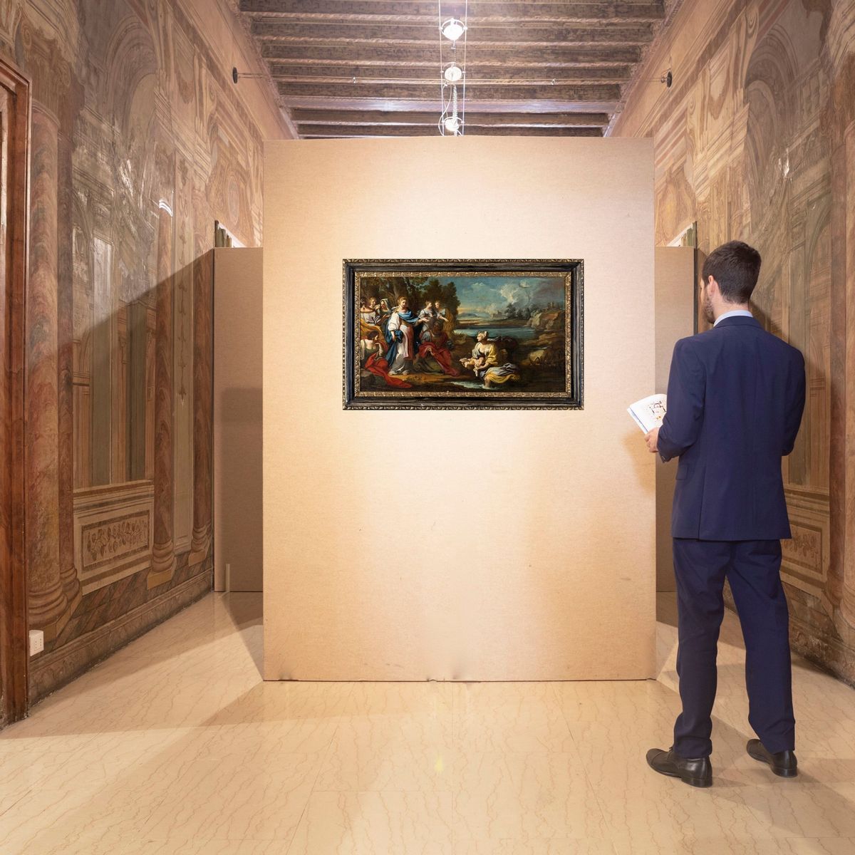 Paolo De Matteis (attribuito) - Ritrovamento di Mosé