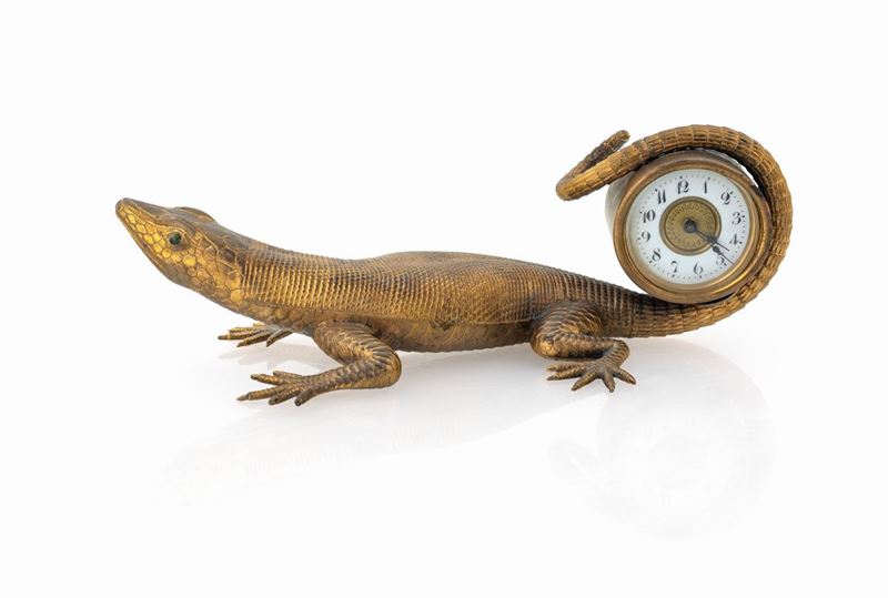 Orologio in Bronzo Dorato, Inizi del XX Secolo