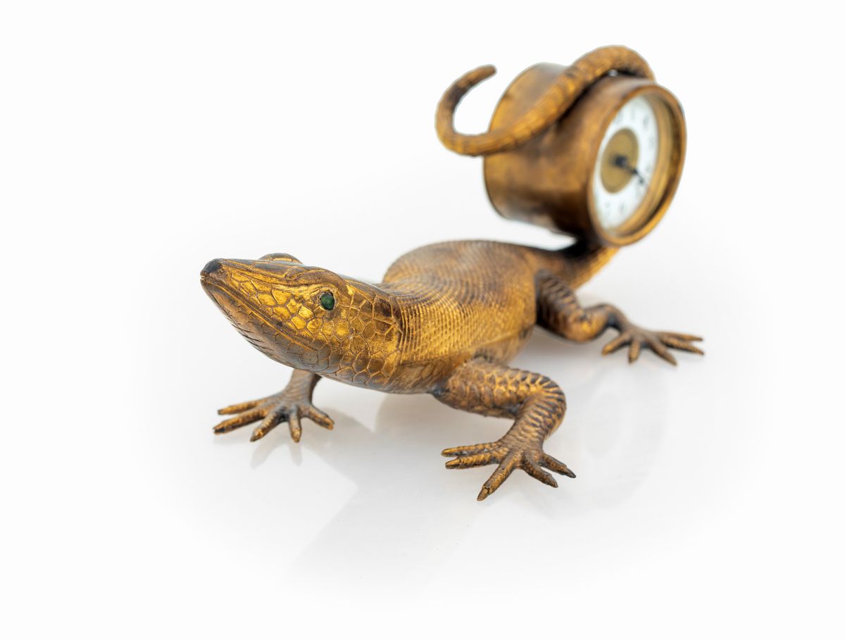 Orologio in Bronzo Dorato, Inizi del XX Secolo
