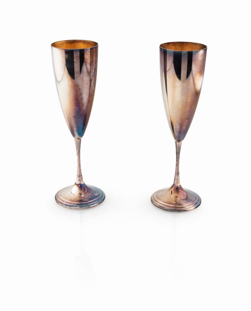 Coppia di Flutes in Argento