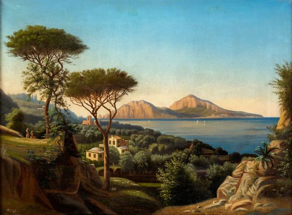 Veduta di Capri da Massalubrense