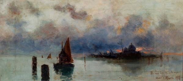 Pittore degli inizi del XX secolo - Veduta di Venezia