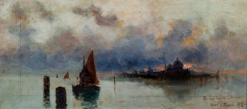 Pittore degli Inizi del XX Secolo - Veduta di Venezia