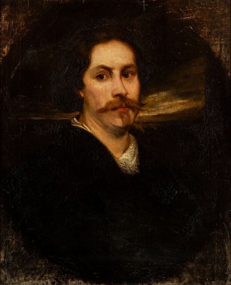Pittore del XIX Secolo - Ritratto di Gentiluomo
