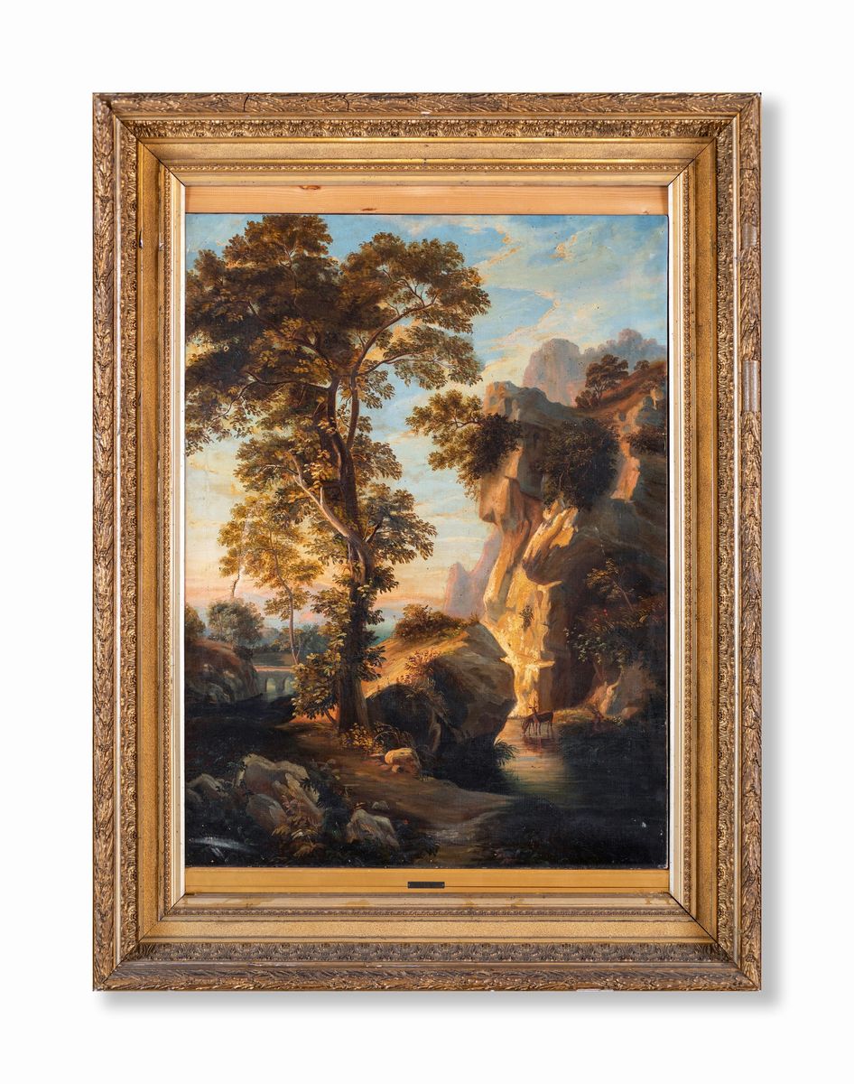 Pittore degli Inizi del XIX Secolo - Paesaggio Boschivo