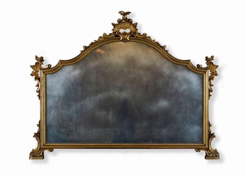 Specchiera in Legno Dorato