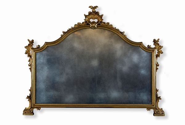 Specchiera in legno dorato  - Asta Mobili, Arredi, Dipinti Antichi e del XIX Secolo - Casa d'Aste Arcadia