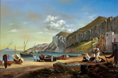 Spiaggia con Pescatori