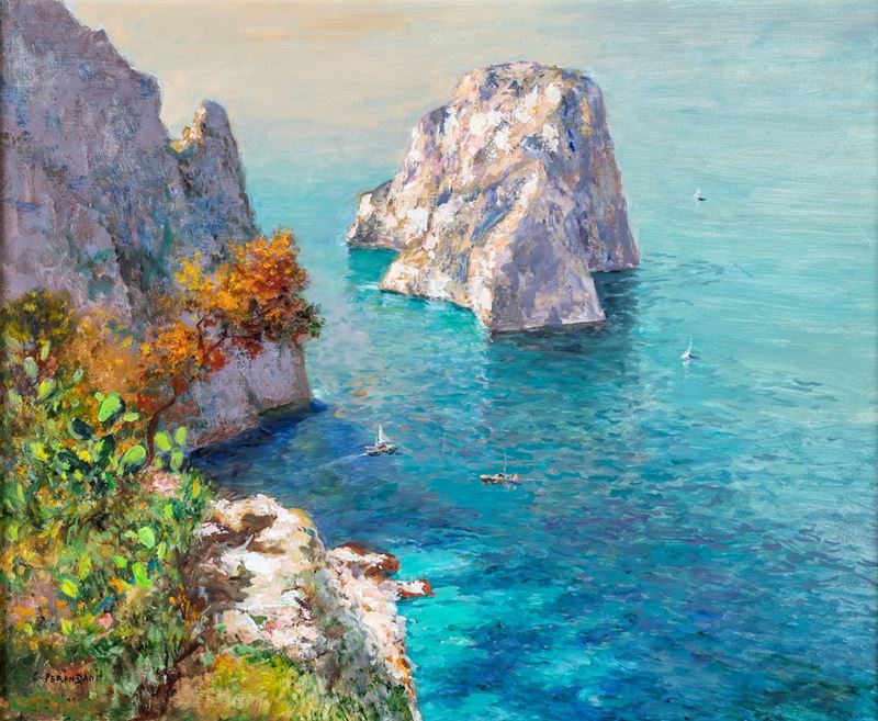 Carlo Perindani - Veduta dei Faraglioni