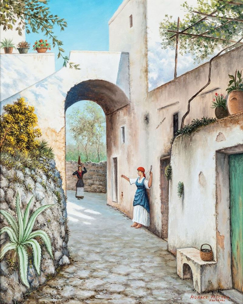 Pittore del XX Secolo - Scorcio di Anacapri