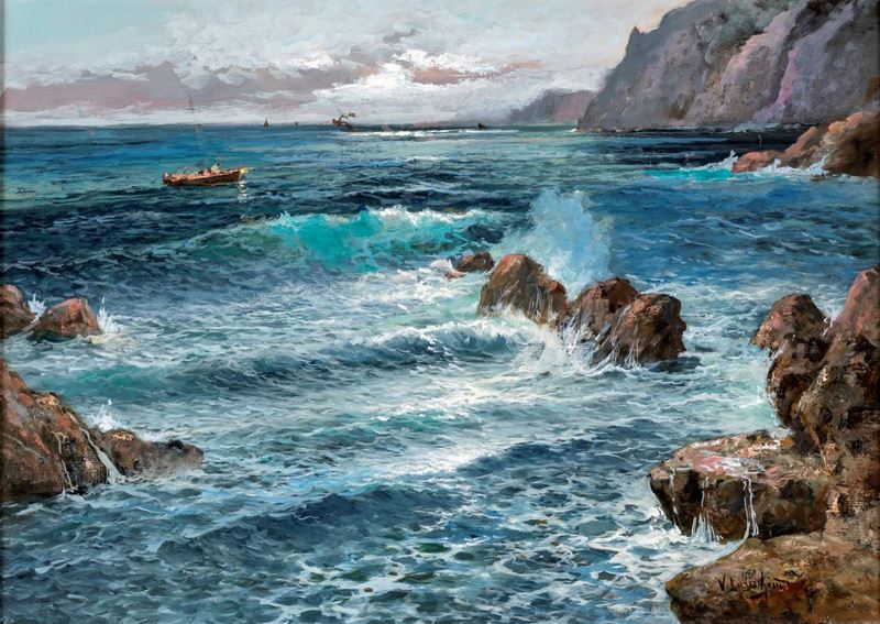 Vincenzo Laricchia - Mareggiata a Capri