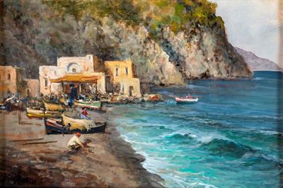 Spiaggia con Pescatori