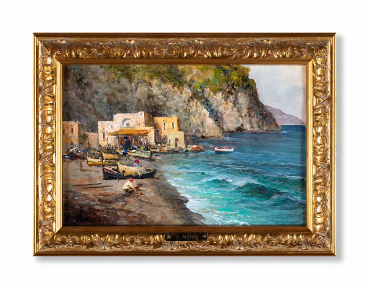 Valentino White - Spiaggia con Pescatori