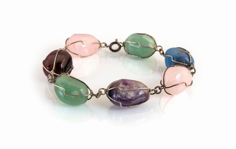 Bracciale con Pietre e Argento
