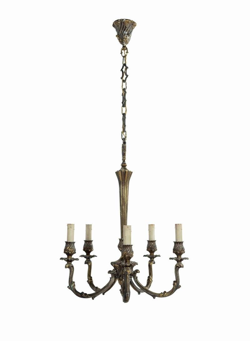Lampadario in Bronzo