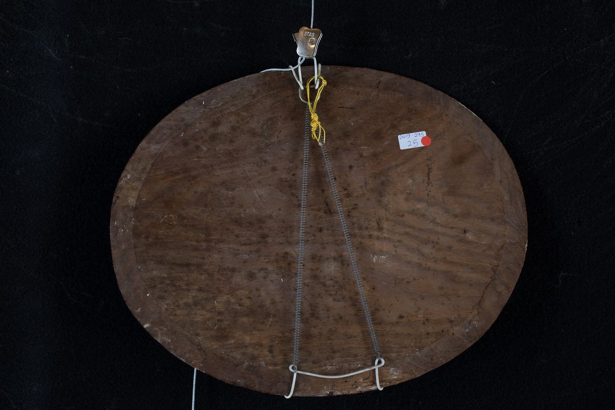 Pittore del XIX Secolo - Paesaggio Boschivo con Figura