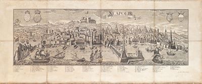 Veduta Prospettica di Napoli Vista dal Mare