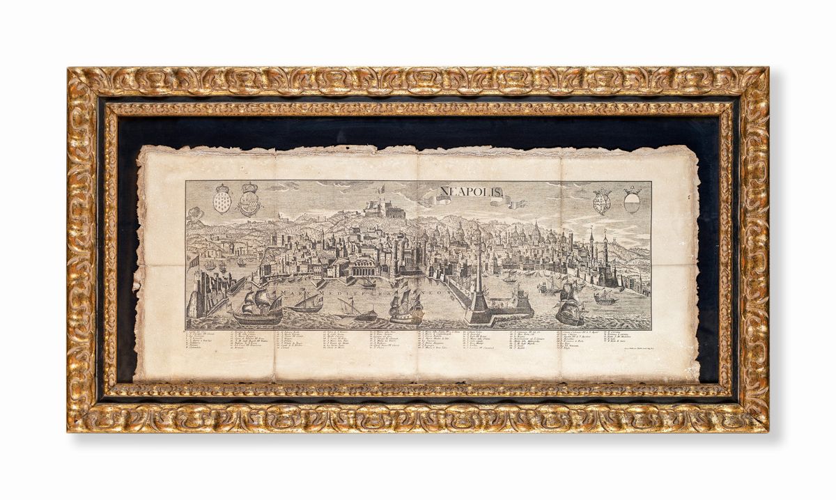 Georg Balthasar Probst - Veduta Prospettica di Napoli Vista dal Mare