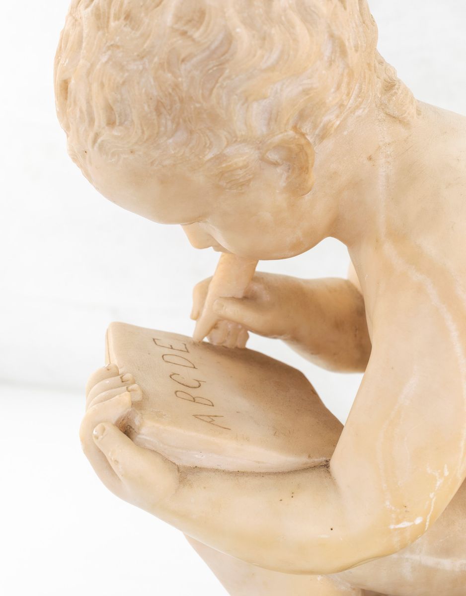 Scultura in Marmo Bianco, Fine del XIX Secolo