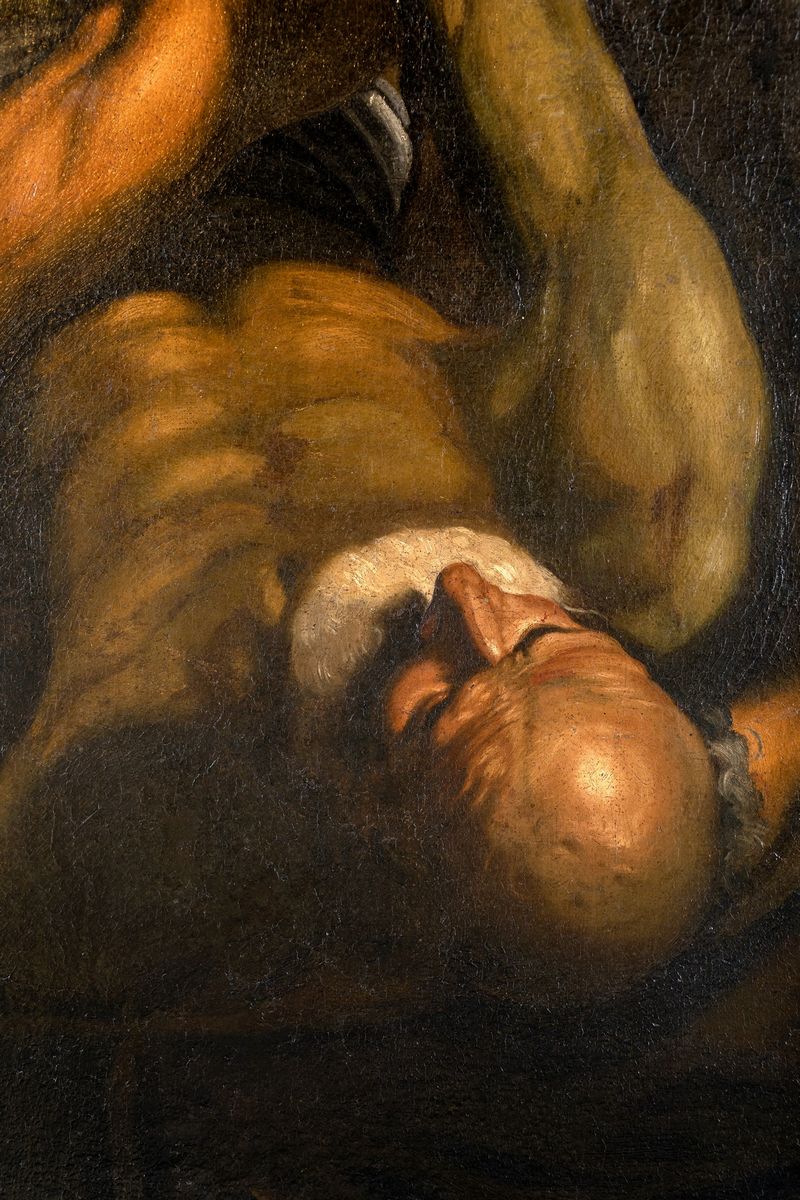 Pittore Caravaggesco del XVII Secolo - Crocifissione di San Pietro