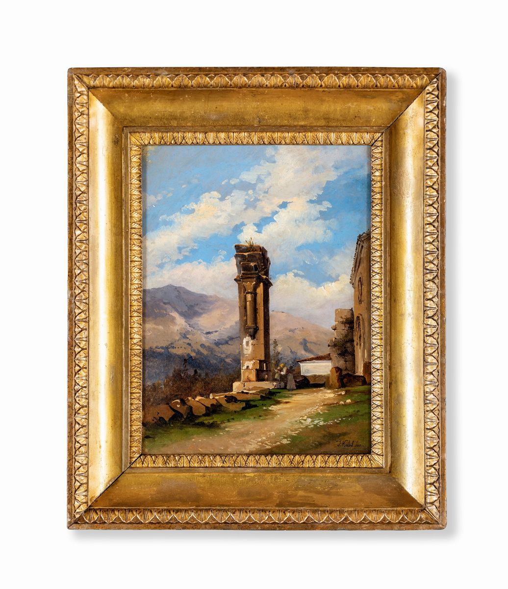 Charles-francois Knébel - Paesaggio con Rovine