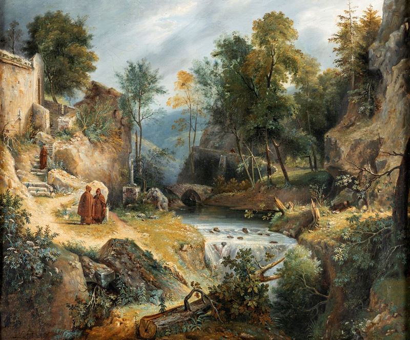 Charles-francois Knébel - L'eremo dei Cappuccini Tivoli