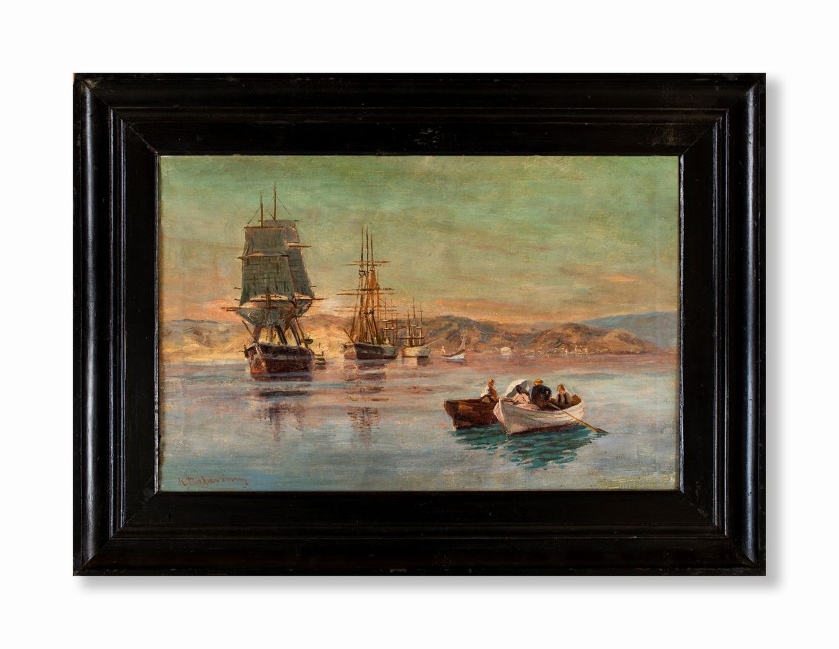 Kostantinos Volanakis - Barche nel Golfo Saronico