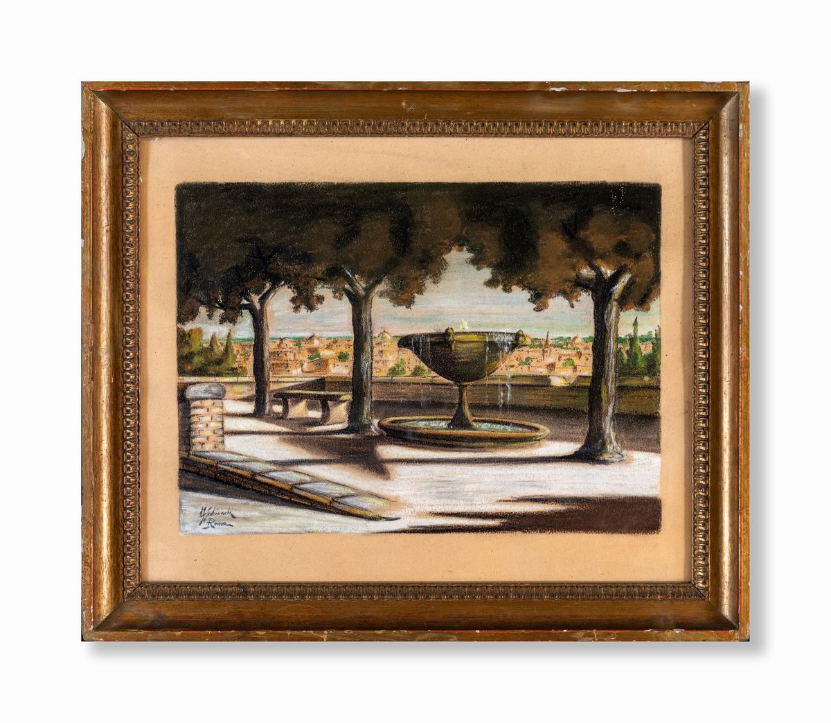 Federico Schianchi - Veduta di Roma del Pincio