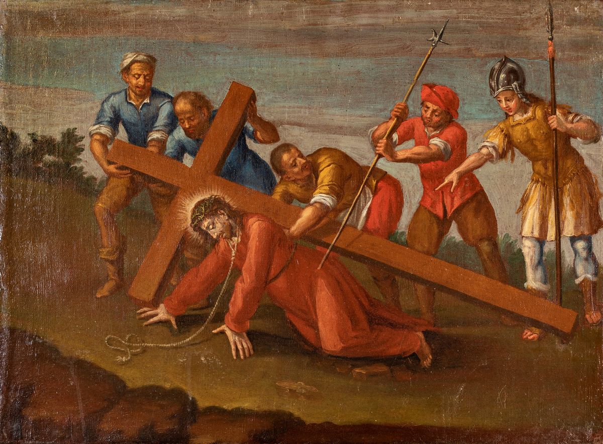 Pittore del XVIII Secolo - Via Crucis - Nove Stazioni