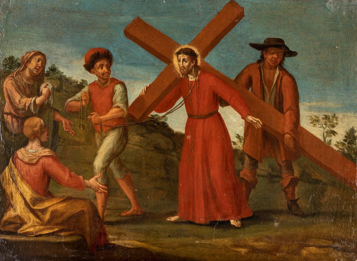 Pittore del XVIII Secolo - Via Crucis - Nove Stazioni