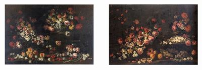 Natura Morta di Fiori e Frutta