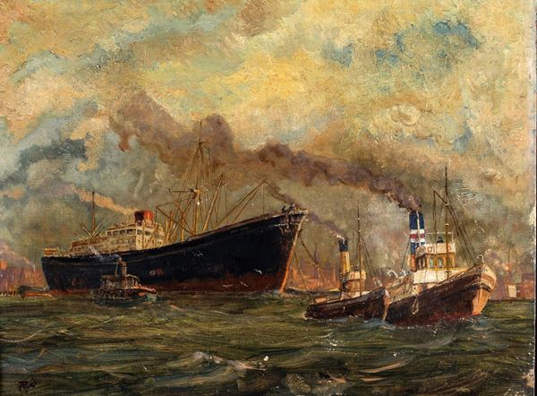 Rimorchiatori nel porto di Genova