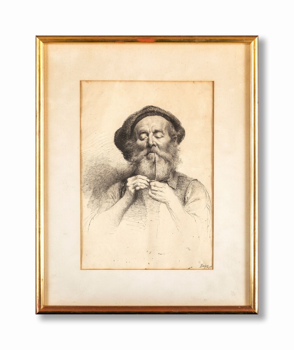 Scuola Francese del XIX Secolo - Fumatore