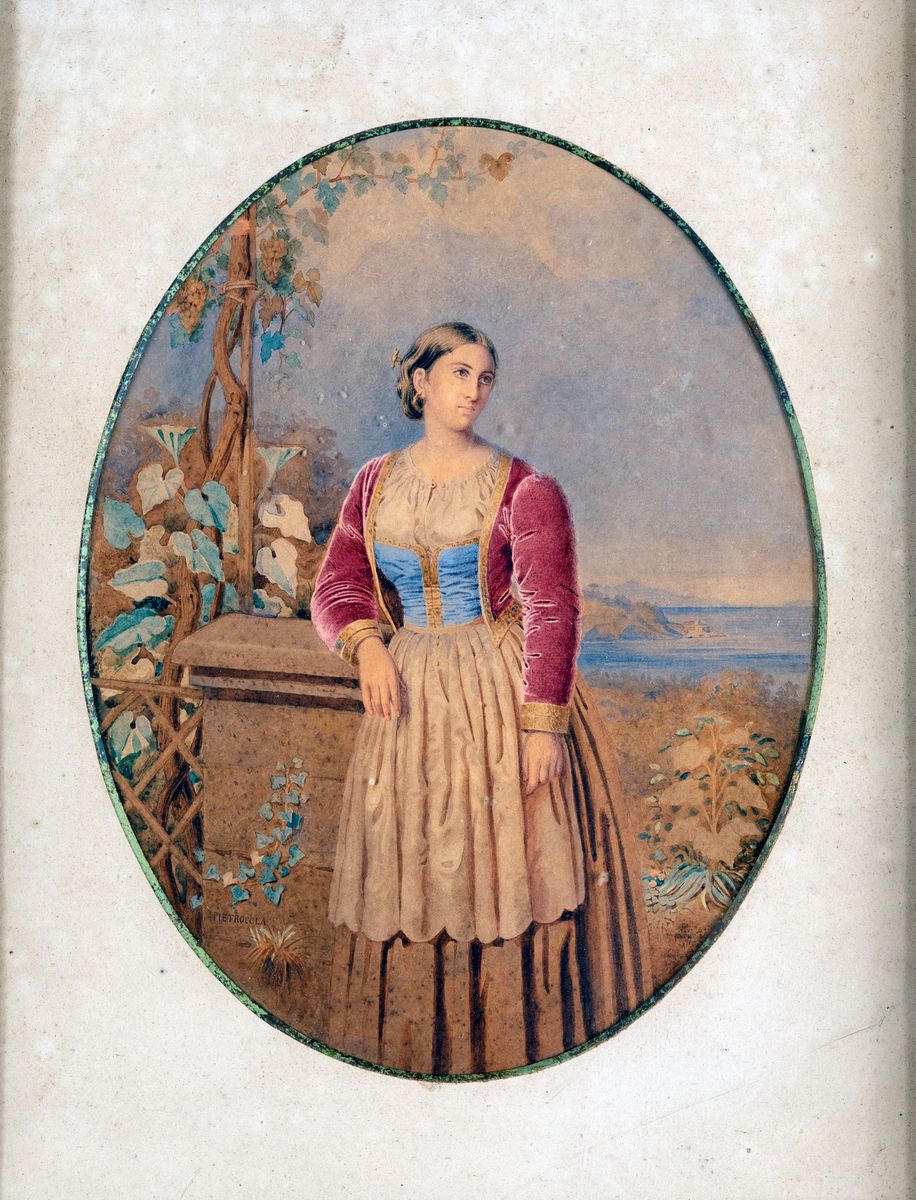 Floriano Pietrocola - Figure di Donna in Abiti Popolari