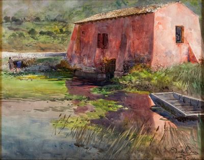 Paesaggio con Casolare