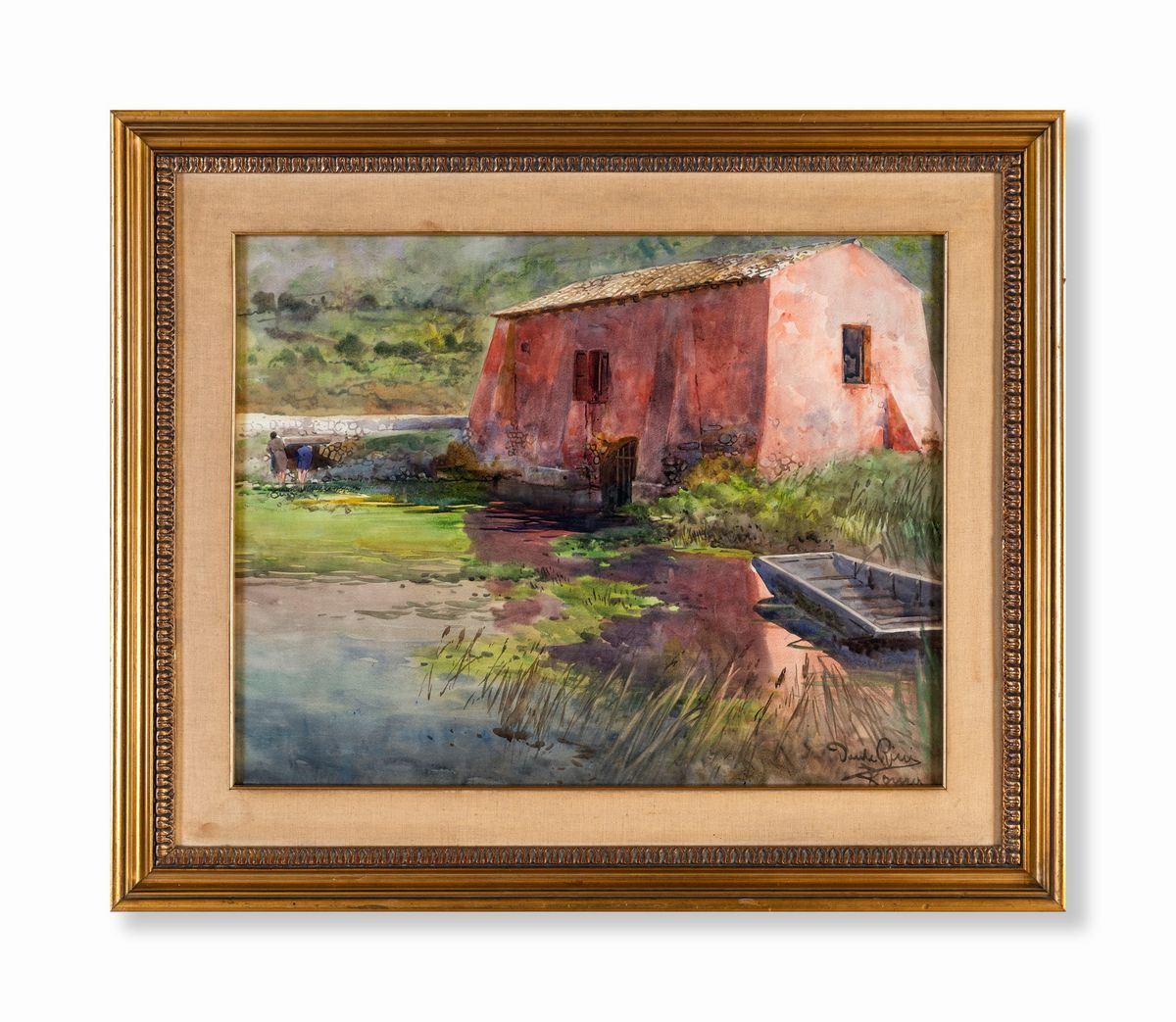 Dante Ricci - Paesaggio con Casolare