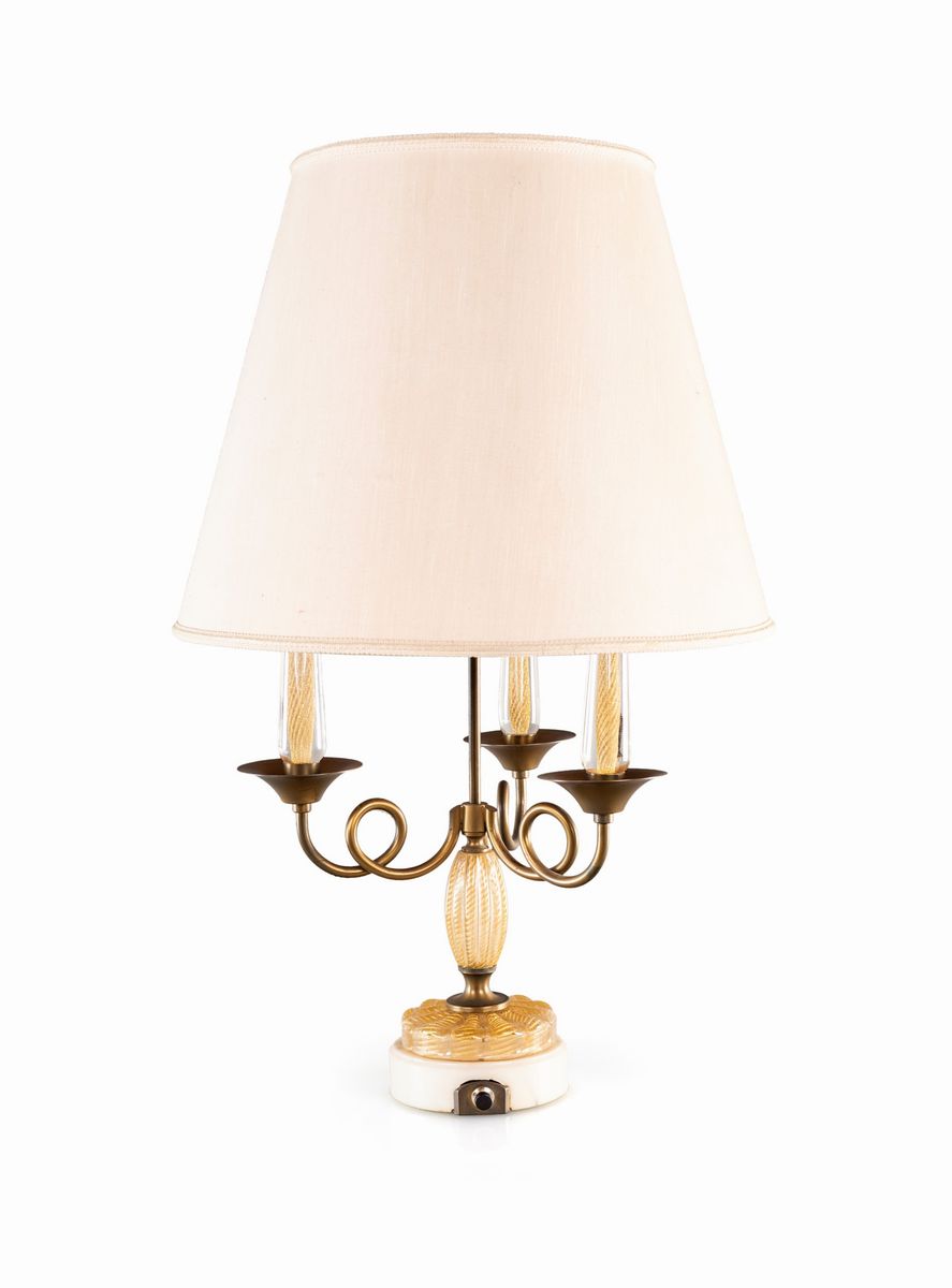 Seguso Murano - Coppia di Lampade