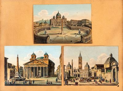 Tre Vedute di Roma: