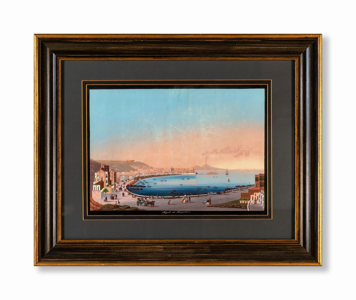 Pittore del XIX Secolo - Napoli da Mergellina