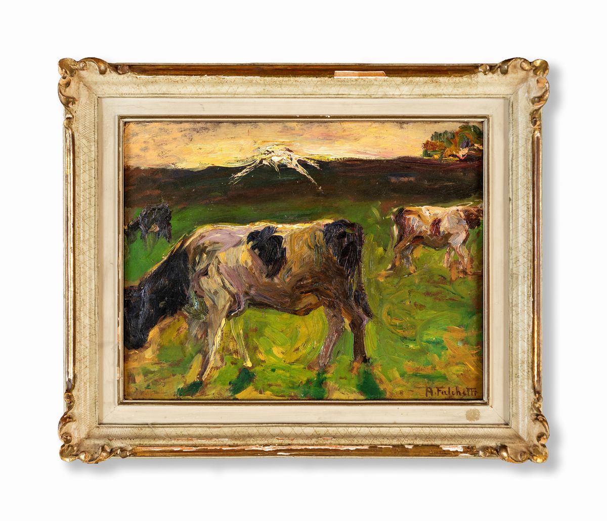Alberto Falchetti - Mucche al Pascolo