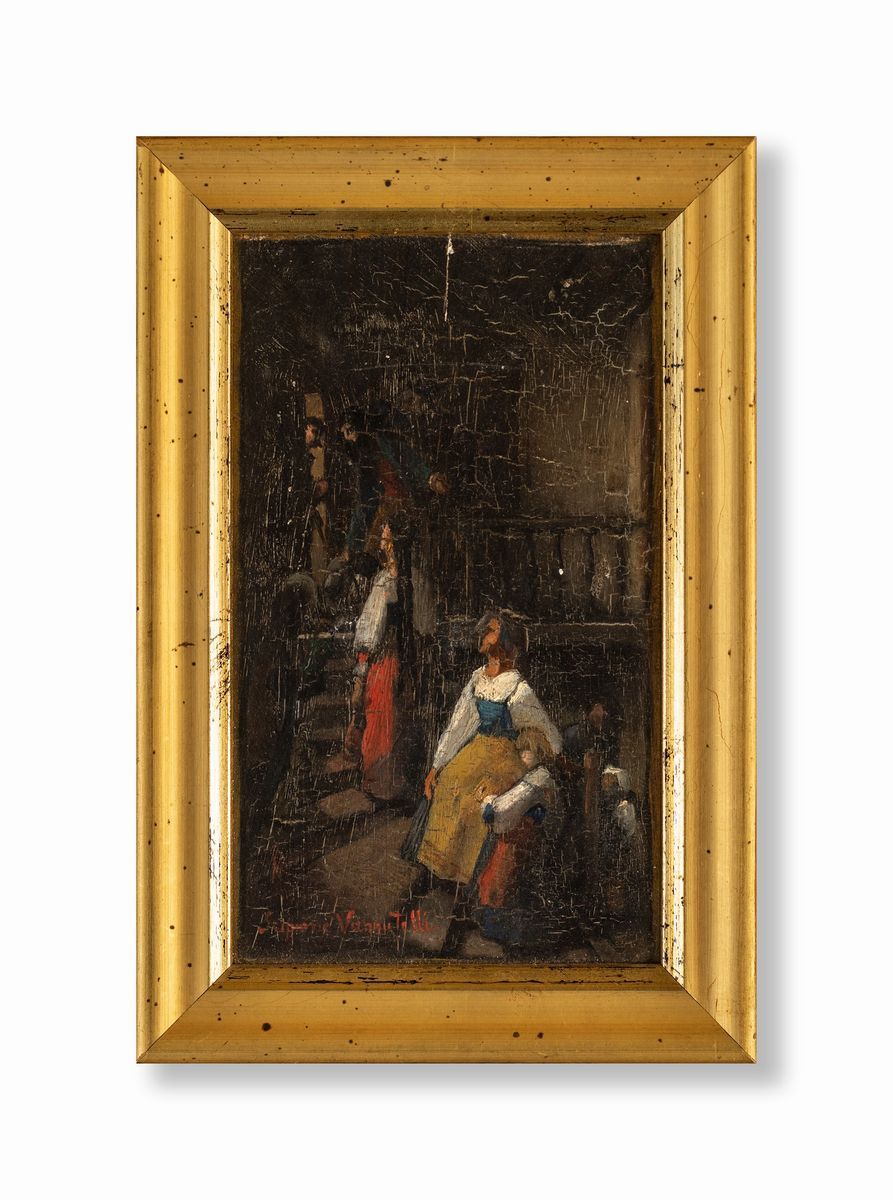 Scipione Vannutelli - Interno con Figure