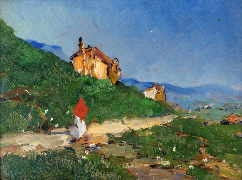 Carlo Siviero - Paesaggio con Figure