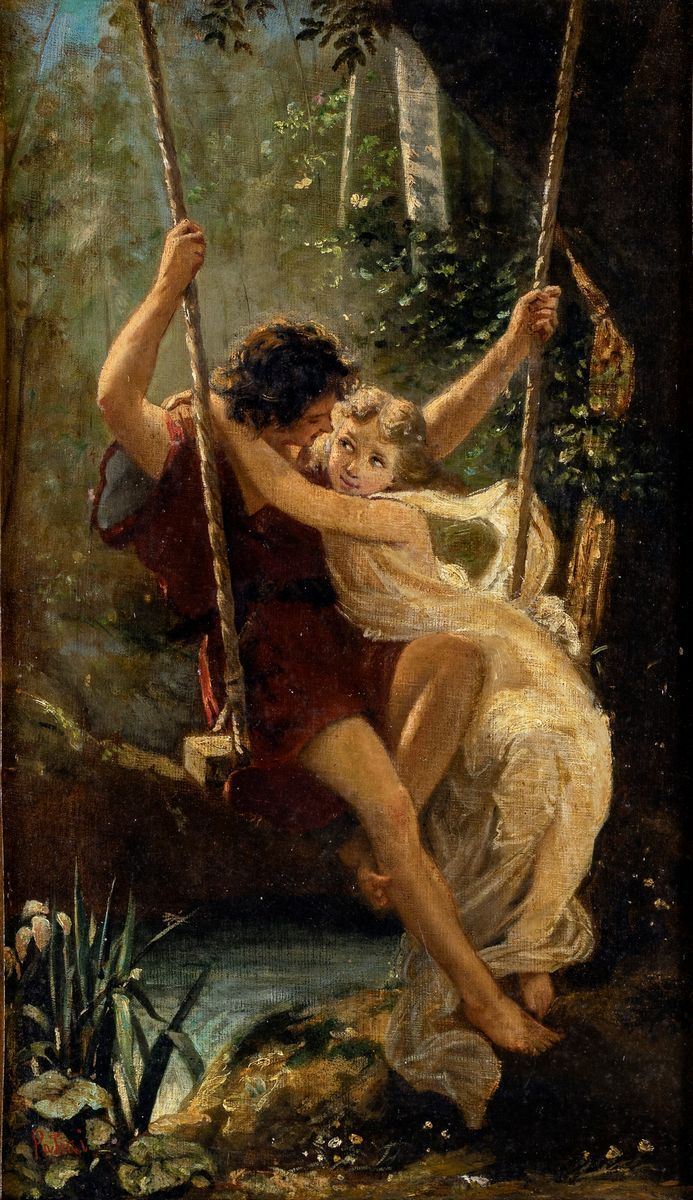 Scuola Italiana. XIX Secolo - Allegoria della Primavera